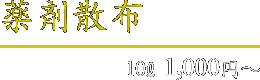 薬剤散布 10L 1,000円～